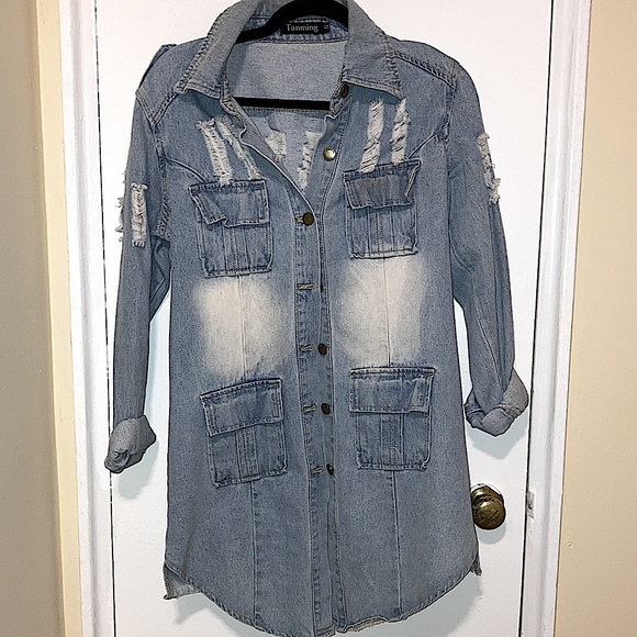 Oversized Jean Jacket - Picture 3 of 5